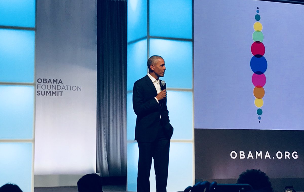“Our goal is not to present a theory of how change happens. We want to learn from you as much as to share.” #ObamaFoundationSummit