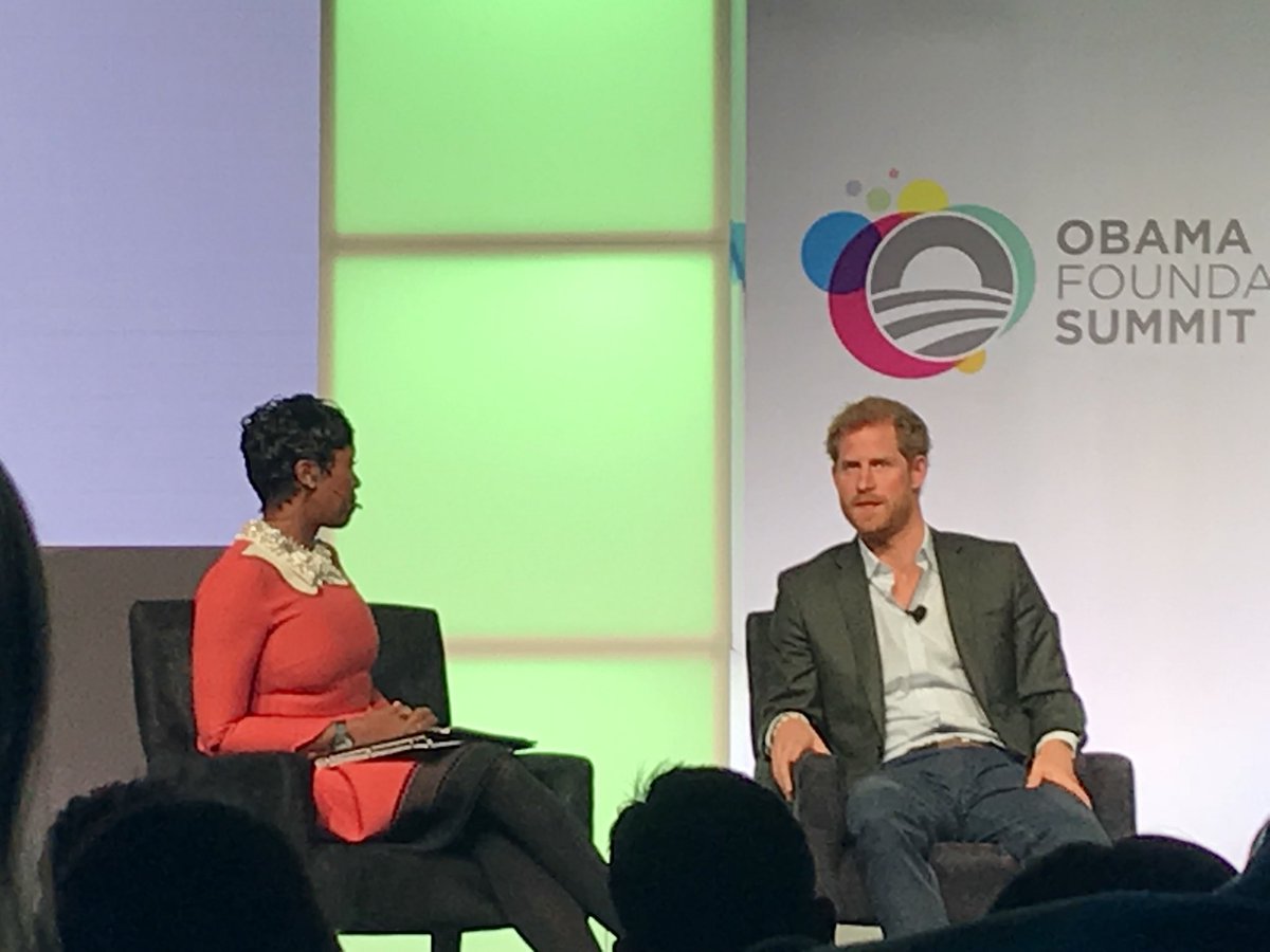 Thank you Prince Harry for your active involvement with all your charities including #landmines #minefreeworld #ObamaFoundationSummit