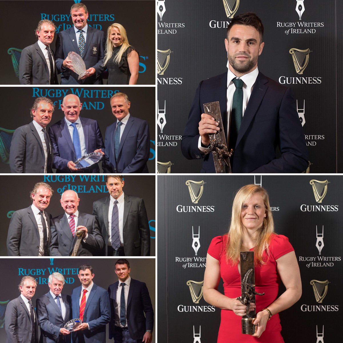 IrishRugby's tweet photo. Congratulations to all the Award winners at the Guinness Rugby Writers of Ireland awards. https://t.co/rDtUEPVhky
