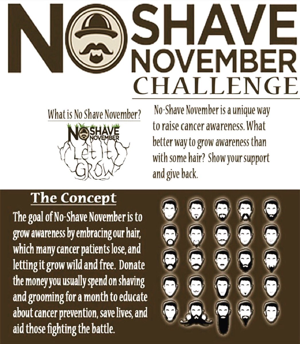 @No_Shave #November is about to start, have you joined no-shave.org/team/ronsmitty… yet to #Letitgrow for @AmericanCancer? #CancerSucks #Noshave