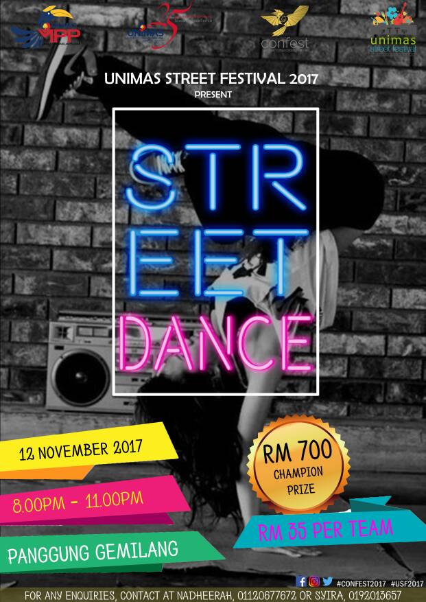 confest_2019's tweet photo. * STREET DANCE COMPETITION@ PANGGUNG GEMILANG* Tune in to find out more on this! 
#UNIMASGrad21
#UNIMAS25
#UNIMASofficial
#TokBokNya https://t.co/GbCMmRnbp2