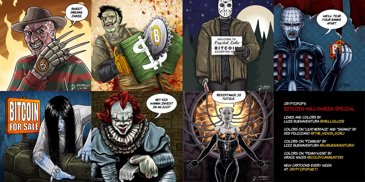Cryptopop! by Luis Buenaventura on Twitter: &quot;ICYMI here&#39;s the full 7 # Bitcoin #Halloween cartoon series from https://t.co/3uyQXNWqI3!… &quot;