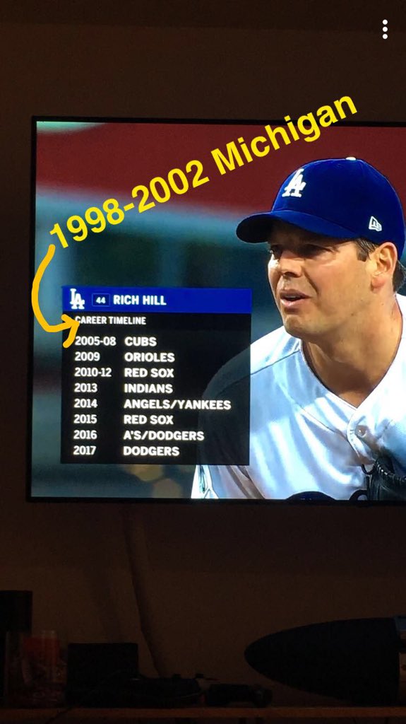 vsarafa's tweet photo. @DodgerInsider @umichbaseball #goblue x2 https://t.co/N0akrPJ0Zo