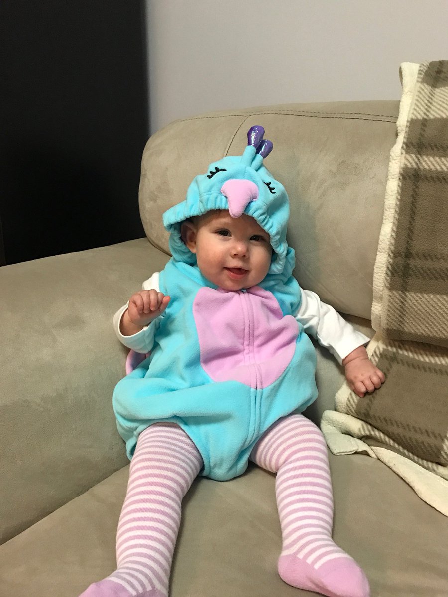 Celebrating her first Halloween #prouddad 🎃