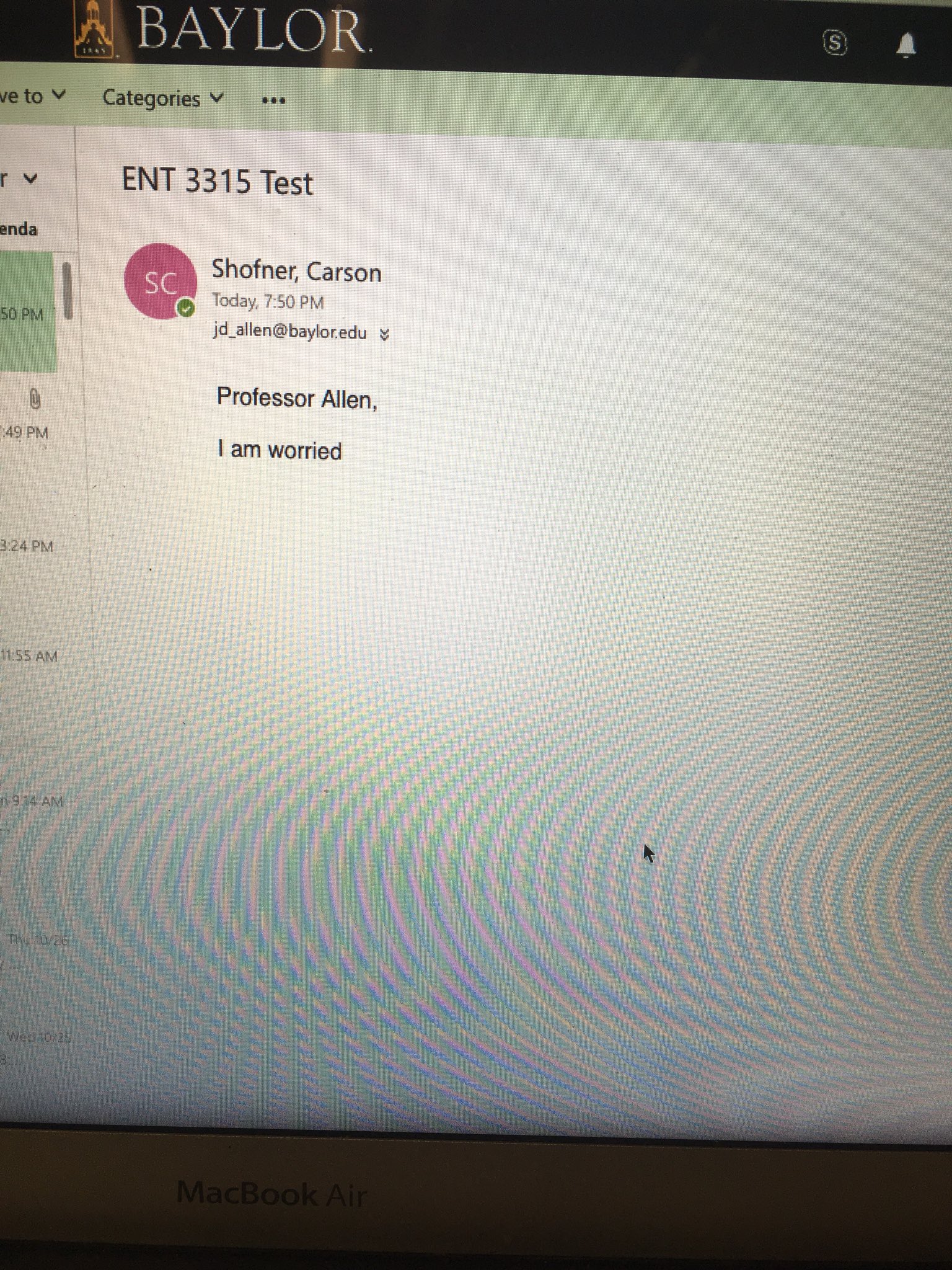 Arson Carson I Emailed My Professor And Meant To Say I Am Worried I Don T Understand Some Material On Our Next Test But I Accidentally Sent This Helpme T Co Ljdxravt99 Arson Carson I Emailed My Professor And Meant To Say I Am Worried I Don T Understand Some Material On Our Next Test But I Accidentally Sent This Helpme T Co Ljdxravt99