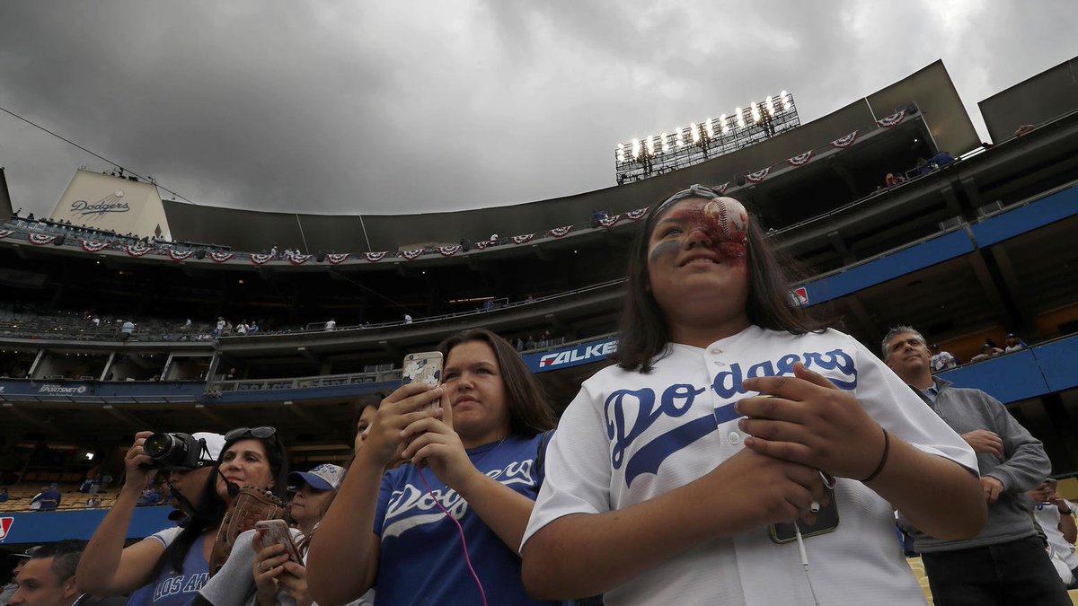 Dodgers fans are hoping for a spooktacular time tonight at Game 6 http://la...