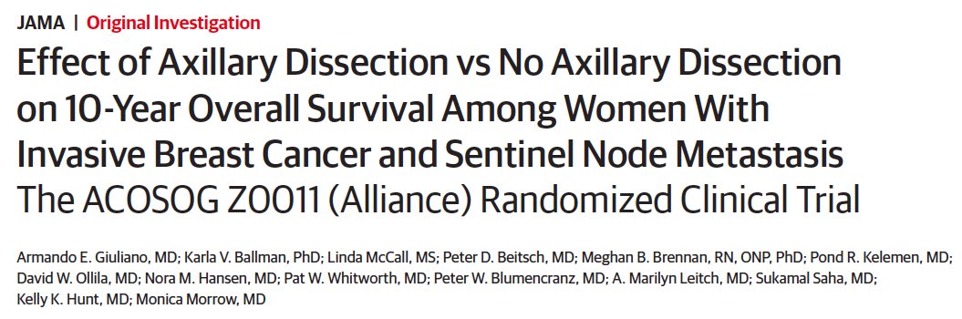 VNikolian's tweet photo. Yet another surgical oncology trial that has changed the way we manage our patients. #LessIsMore #Z0011 https://t.co/E5Gat4eS1N https://t.co/c63XSSXwRo