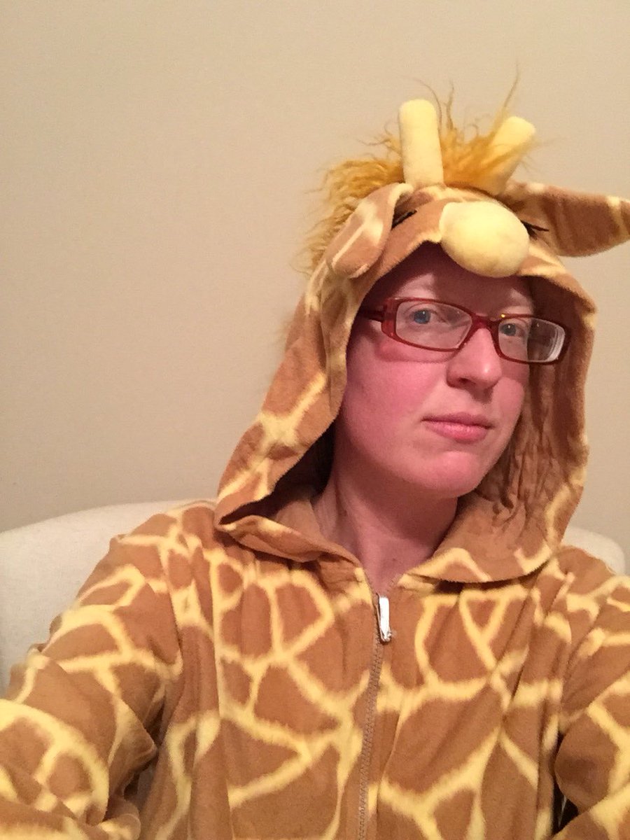 junglepixie's tweet image. This year’s Halloween costume is Beatrice Duke in giraffe pajamas from the Sleepover! episode (Ep 45) of “Nothing Much To Do”.