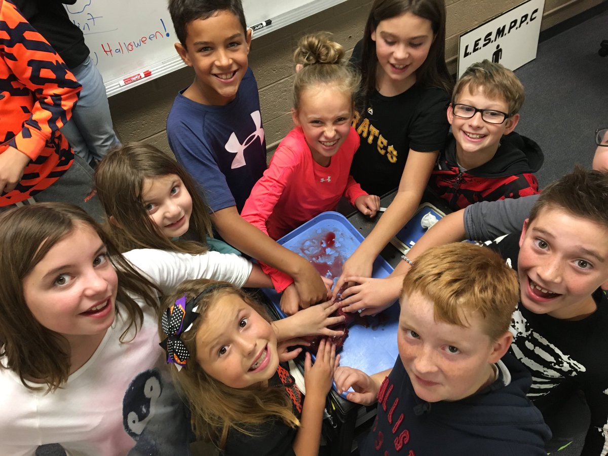 Dissected a deer heart today.  They just wanted to touch it :)