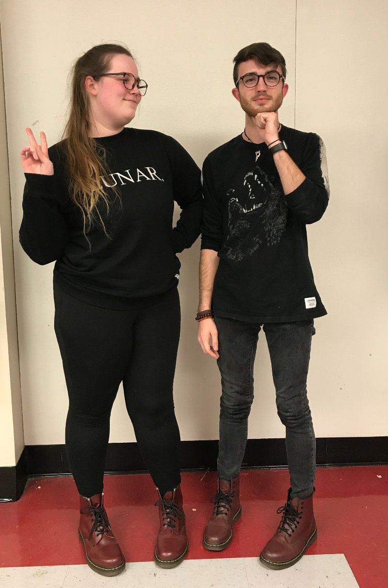 TidyProjects's tweet image. Caroline and Sean dressed up as eachother for halloween! Have a fun evening everybody! Love, the #tidyteam