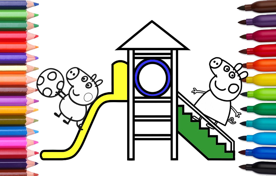 PlaytimeMagic's tweet image. How to Draw Peppa Pig George Playground Slide | Coloring Pages for Children | Learn Colors
youtu.be/ieT78-2HKi4 Subscribe, Like, Share😍