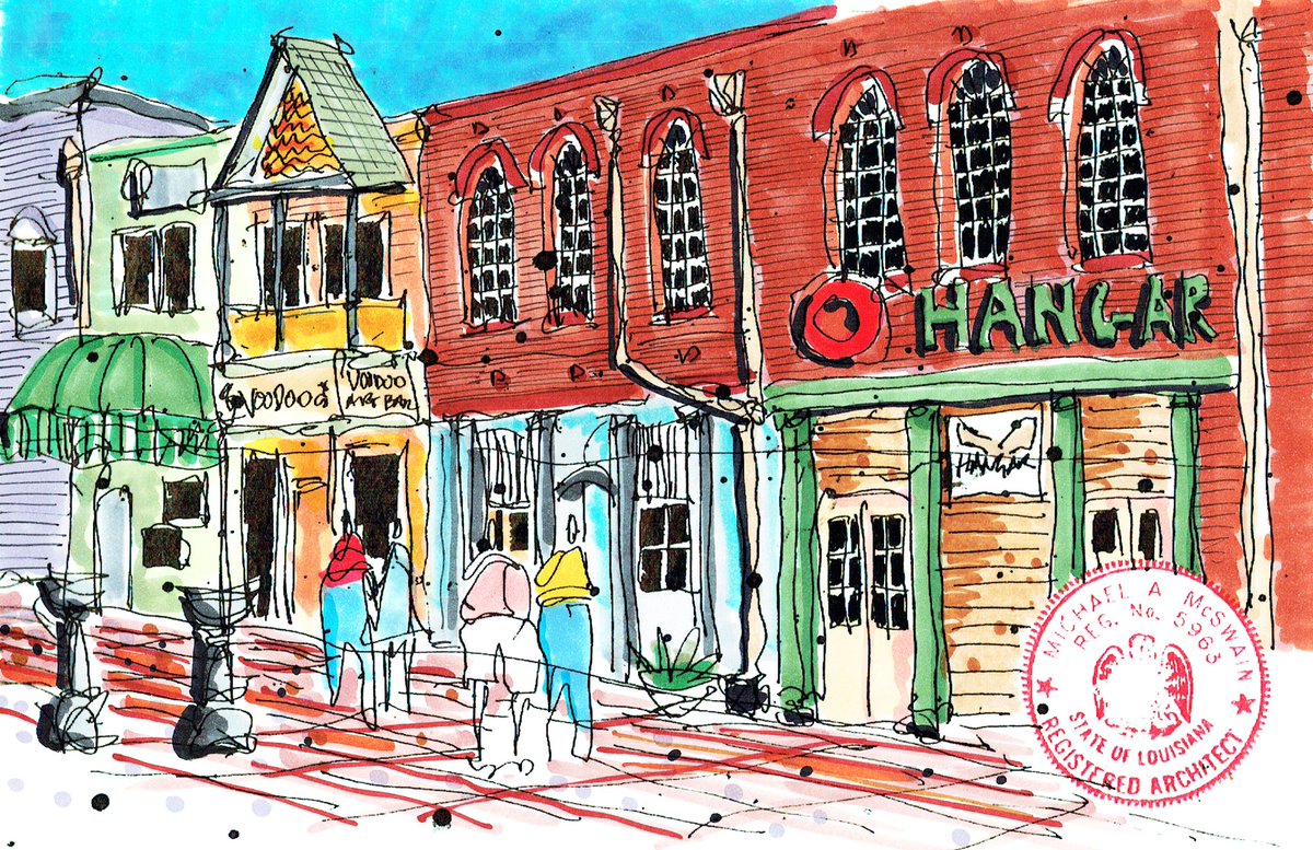 mikemcswainarch's tweet photo. #inktober2017 #urbansketchers #usk #sketch #commercestreet #shreveport #louisiana #parallelpen https://t.co/LFJ6Pf3W3Y