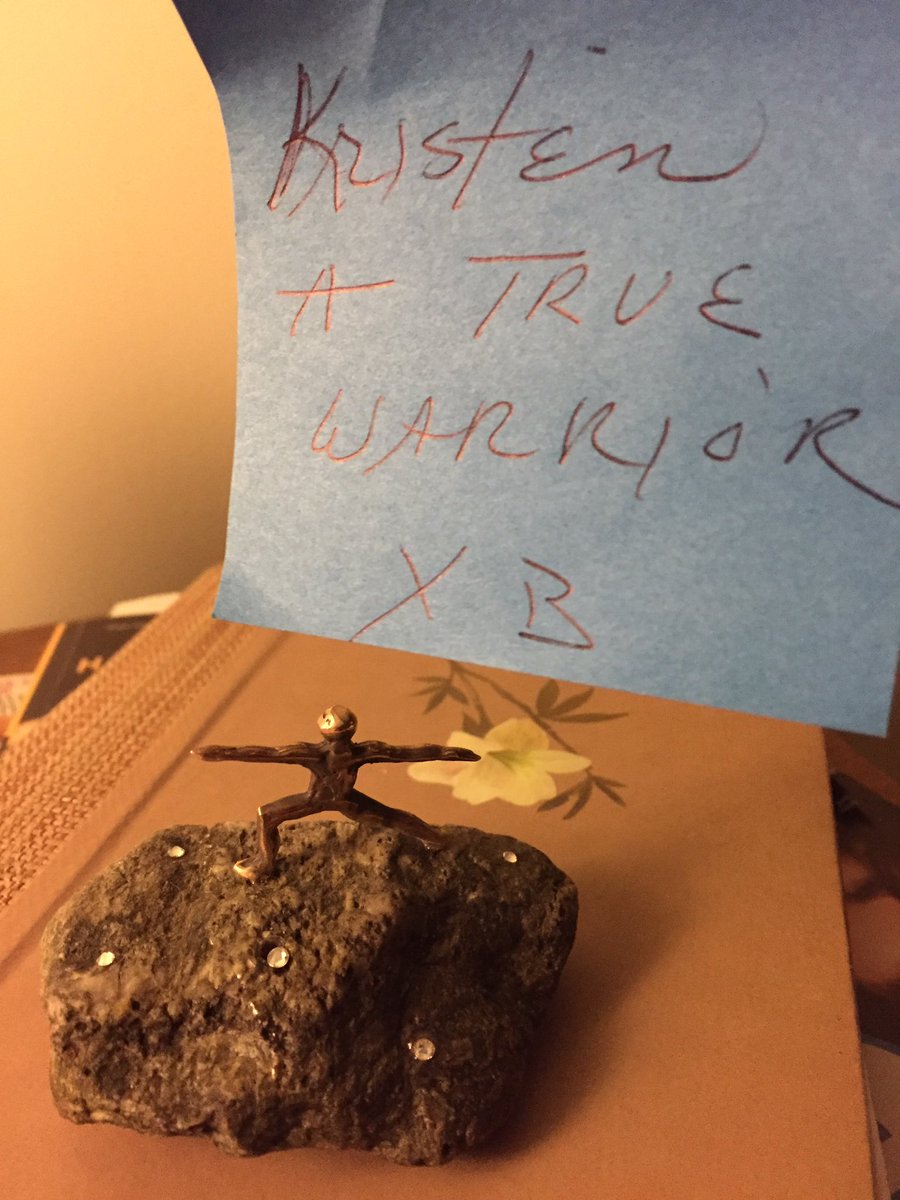 Surprise gift dropped off at the WAM office. Amazing. So meaningful. Thanks Barbara Campbell! #womanwarrior