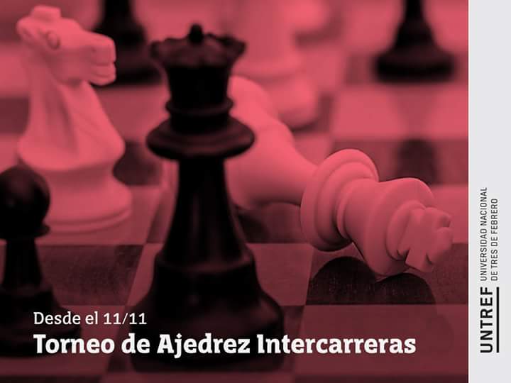 Se viene el I #Torneo de #Ajedrez #Intercarreras de <a href="/UNTREF/">UNTREF</a> 
Info >> ajedrez@untref.edu.ar
Inscripciones >> goo.gl/ZpuuFY