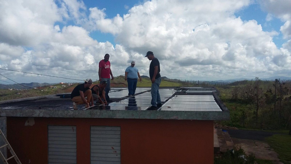 .<a href="/grundfos/">Grundfos</a> Renewable Solar Inverter (RSI) and <a href="/SolarWorldUSA/">Jay</a> panels installed in #puertorico by <a href="/water_mission/">Water Mission</a> delivering #safewater #relief