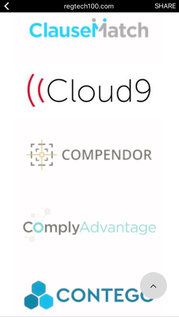 fixrnix's tweet photo. @governance_io @ALAOneLogic @agreexp @alyne @appzen @aqmetrics @arachnys @AscentRegTech @BehavioSec @BIGcontrols @capnovum @Cappitech @CheckRecipient @ClauseMatch @c9tec #compendor @ComplyAdvantage @contego #regtech100 #regtech https://t.co/xjCay2JrTE
