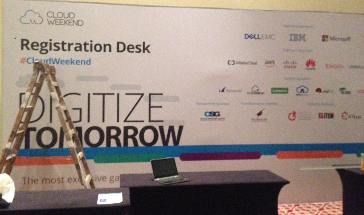 DigitizeSummit's tweet photo. Working hard to make sure you get the most of #CloudWeekend 2017! Stay tuned for full coverage of the summit tomorrow! #DigitizeTomorrow https://t.co/r6uHgM9Oza