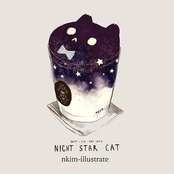 nkim_illustrate's tweet photo. Limited time Halloween themed drinks only at the Suit &amp; Tie Cat Cafe! https://t.co/x4F9EjaqzU