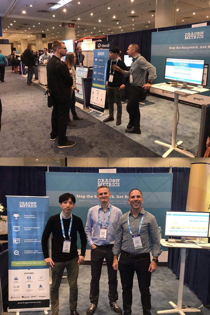 Had a great few days at SMX East in New York last week with <a href="/DragonMetrics/">Dragon Metrics</a> CEO @simonlesser. Was a very busy show and booth looked great!