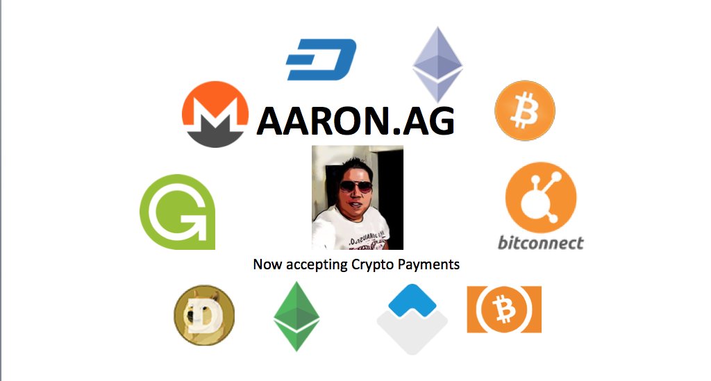 RealAaronAg's tweet photo. One month payment options are now available for Crypto Payments on my website, https://t.co/iO7mkVOXB1. Enjoy! https://t.co/8N3GrQKQ5d