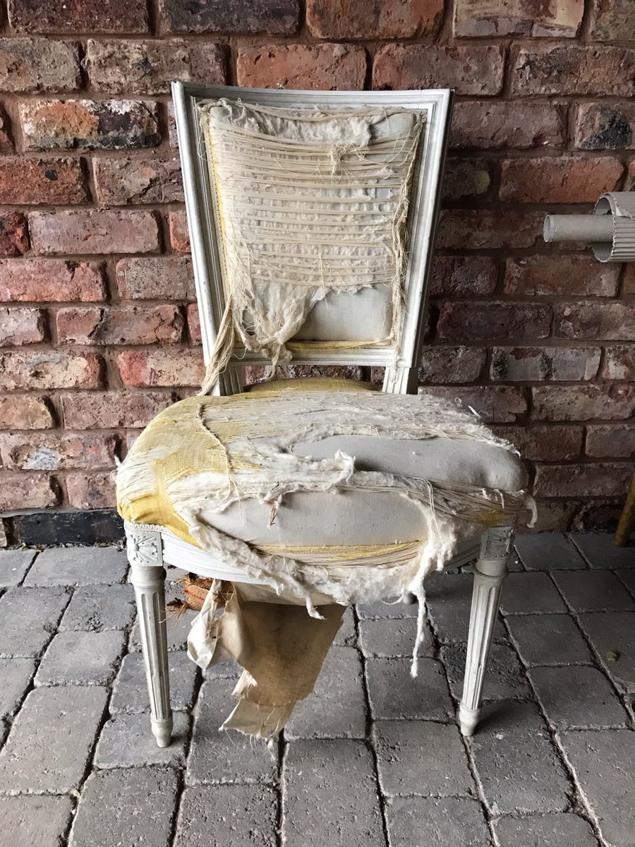Beautiful chair to be restored to it's former glory #recover #interiordesign #interiordecoration #upholstery #bespoke #jojobradleyinteriors