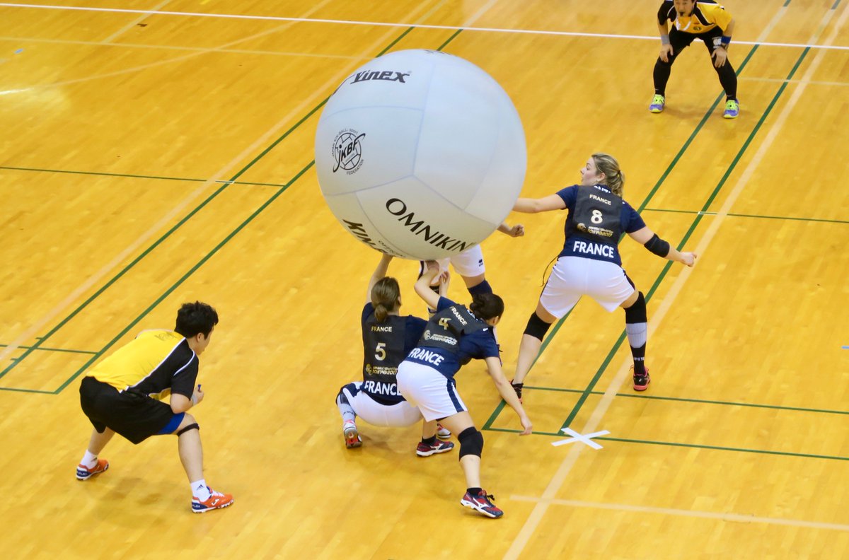 IKBF_FIKB's tweet photo. Game W#6, Final Result: 2nd CHN (2), 3rd ESP (1), 1st FRA (3) #CHNESPFRA #KinBall #WorldCup2017 https://t.co/OwgRycUzby