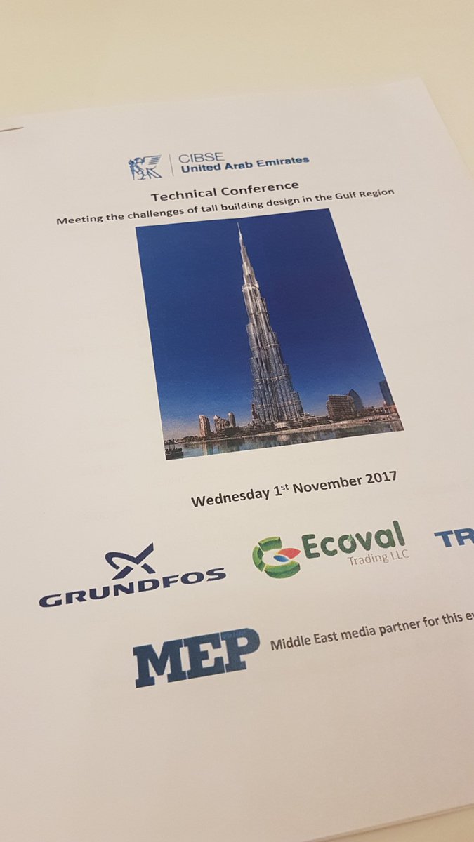 CIBSEYENNE's tweet image. Today we are attending the @CIBSE UAE Technical Conference in Dubai #YENGlobal17