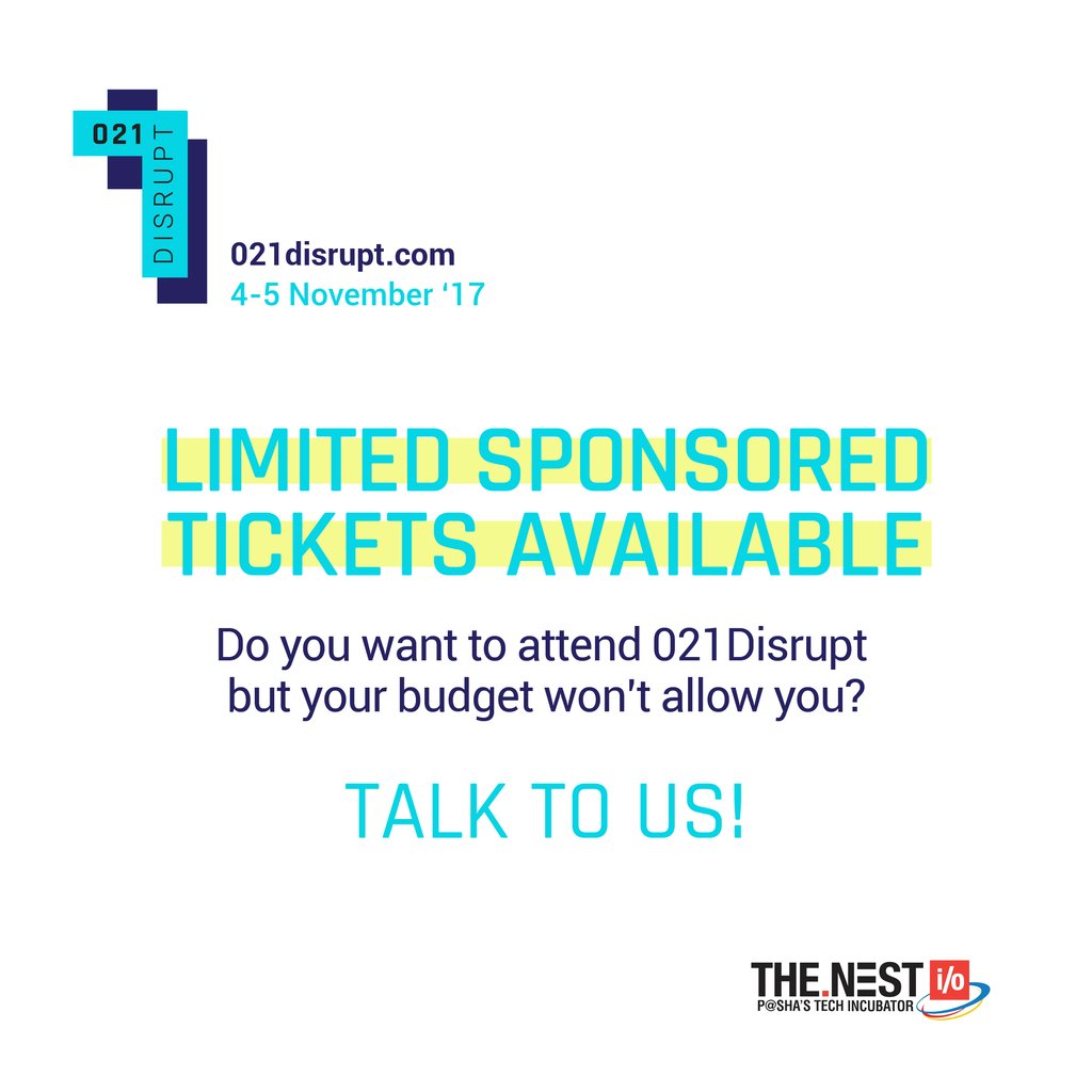 TheNestiO's tweet photo. We have limited sponsored tickets available for #021disrupt. If you're on budget &amp; want to attend please register at https://t.co/LtiRCeXTif https://t.co/0BaOe01o20