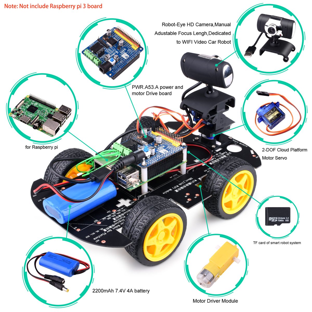 kumantech's tweet photo. Kuman SM9 Raspberry Pi Smart robot car🚙 
 ASSEMBLY TUTORIALS. 📖 #RaspberryPi #Robotics  
👉👉 https://t.co/iWkkOLHs2C https://t.co/0X4Dqt5UBG