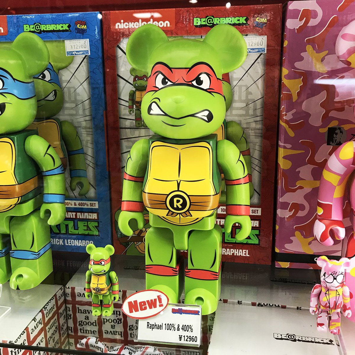 MEDICOM TOY - ベアブリック  raphael 400%+100% BEARBRICK Ninja Turtles Raphael 100%&400% BE@RBRICK Medicom