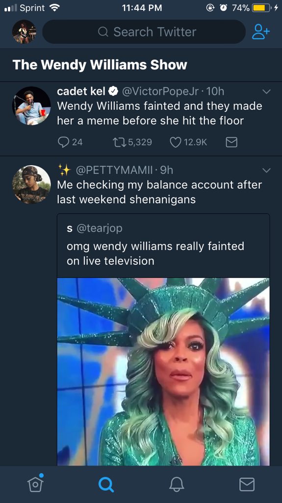 Vic On Twitter Wendy Williams Fainted And They Made Her A Meme