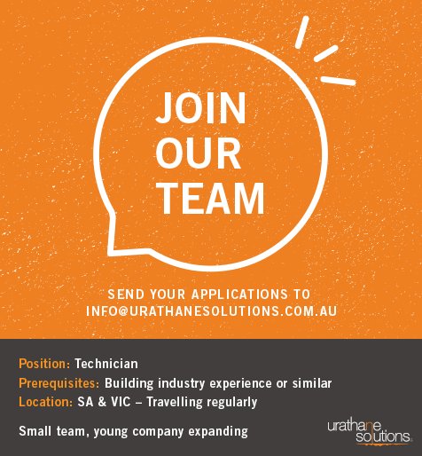 urathane_'s tweet photo. We are looking for a new team member. Are you the one? #building #adelaide #melbourne https://t.co/B9VBGUJdVg