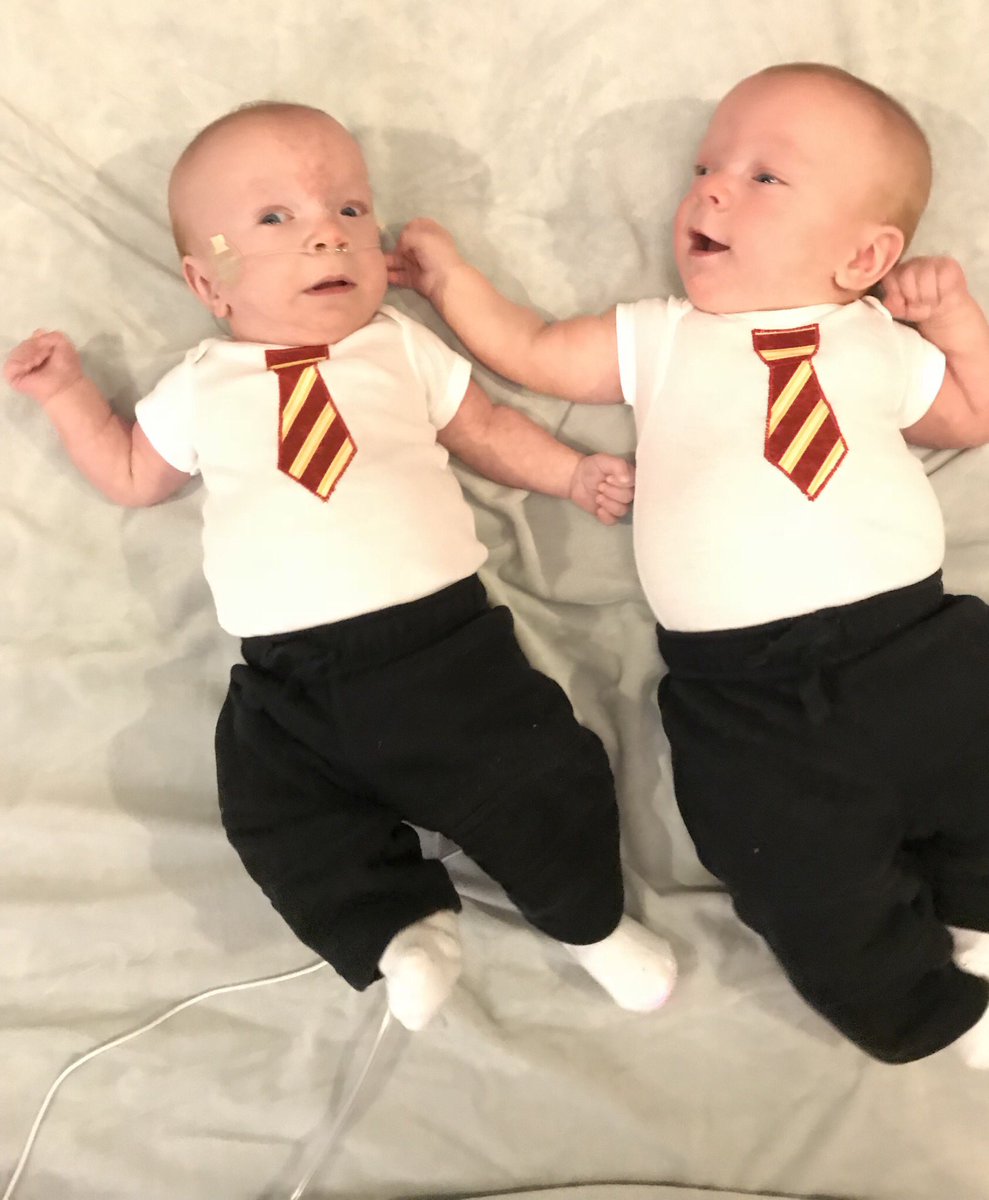 Happy Halloween from the Weasley twins! What do you think <a href="/OliverPhelps/">Oliver Phelps</a> <a href="/James_Phelps/">James Phelps</a>? <a href="/Twiniversity/">Twiniversity</a>