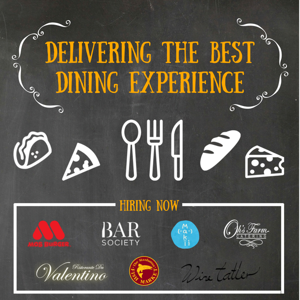 Do you have a strong and burning passion to work in the F&amp;B industry? 
Check out available F&amp;B job positions here at bit.ly/2gbJ1Jq