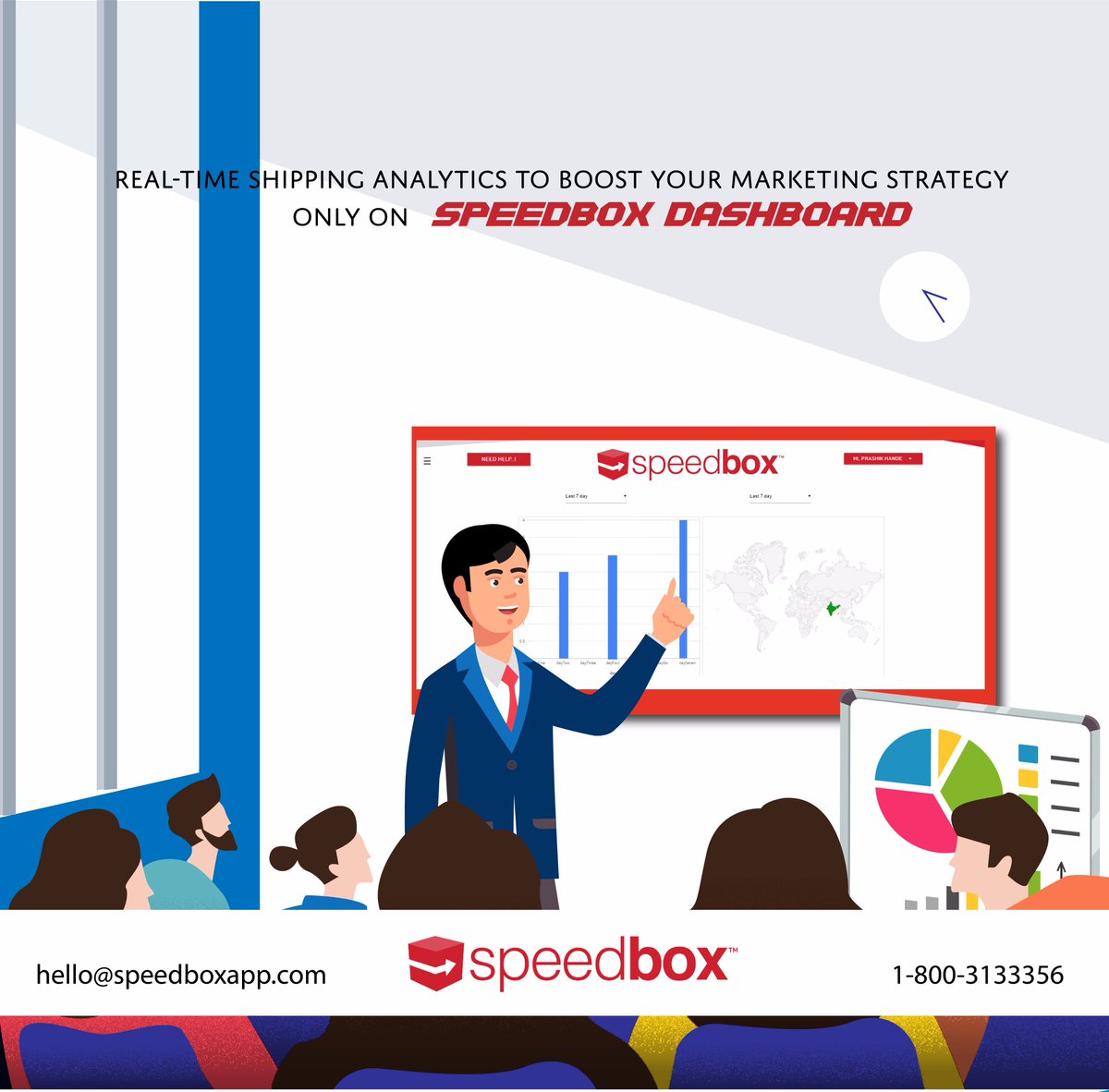 SpeedboxMaster's tweet image. Track where your customers are, analyze your shipping expenses and minimize shipping costs with the Speedbox Dashboard! #speedboxapp