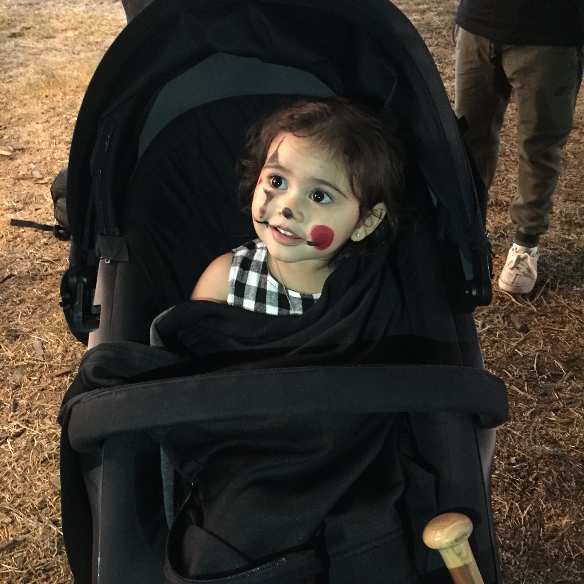 CatherinePaiz's tweet photo. I wasn’t kidding when I said my baby came to our shoot but fell asleep.. cutest clown ever 😍 https://t.co/GmsHeRdIUe