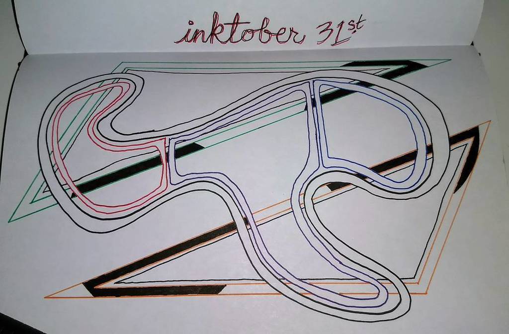 grizlybexar's tweet photo. Inktober thirty first. Braindead. #Inktober2017 #InkOnPaper #Circles #Squiggles #Triangles #UniballSignoPens #Pigm… https://t.co/SqpvlwD0kf https://t.co/jLLREDqxey
