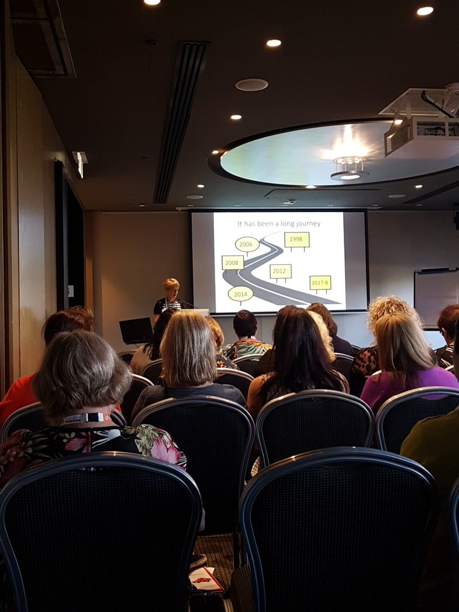 KaiHodgkin's tweet photo. Next year the National Antenatal Care guidelines will be called the National Pregnancy Guidelines! Yessss! @CarolineHomer @womenzi #ACM2017 https://t.co/rr3B83HyzC