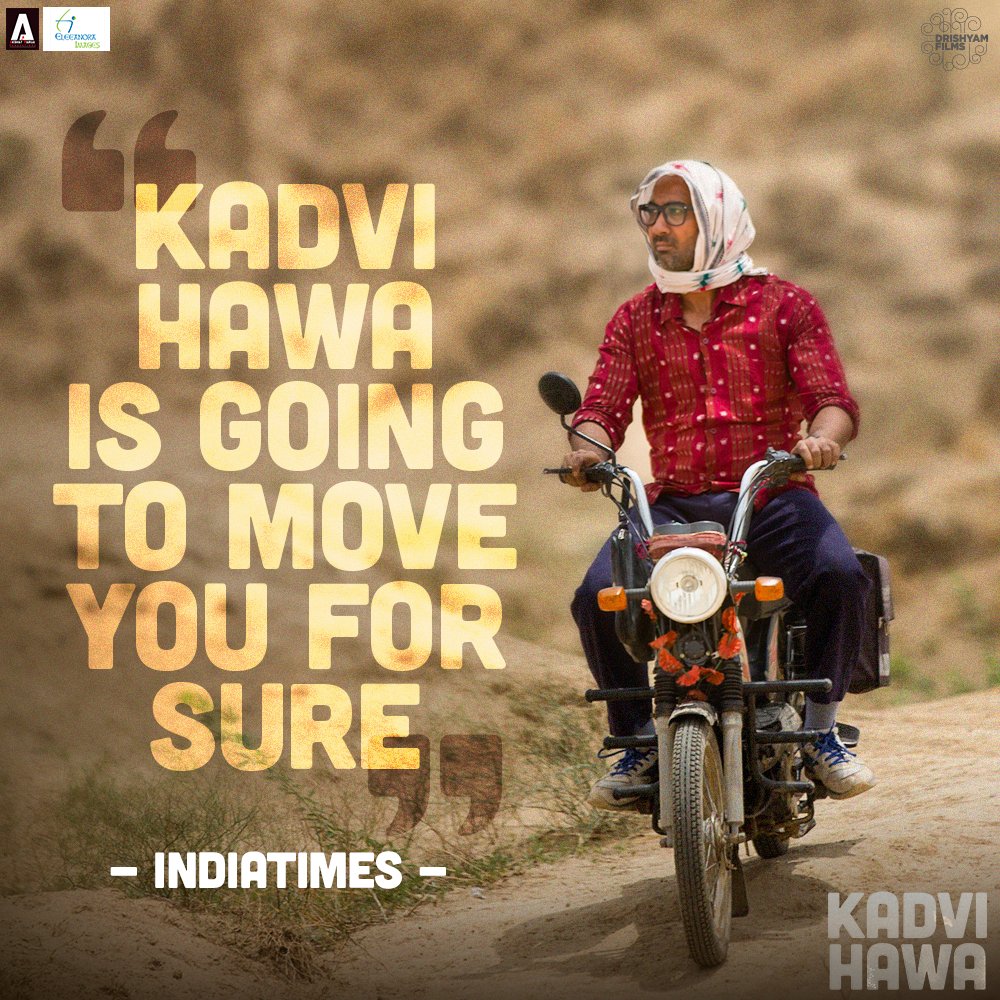eimagesindia's tweet photo. Are you ready to be moved? Watch #KadviHawaTrailer and #OpenYourEyes to the reality of climate change: https://t.co/Lr88jp98IK https://t.co/vuBXUrqJIW