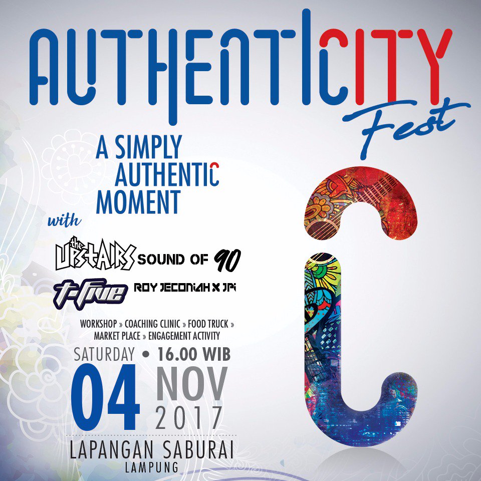EventBooming (@eventbooming) on Twitter photo This Weekend <a href="/authenticity_id/">#AuthenticityID</a> Present #AUTHENTICITYFEST w/ @theupstairs3 <a href="/tfivemusic/">T-Five</a> Lap. Saburai, Lampung, <a href="/anesrembes/">IG : ANESREMBES</a> This Weekend <a href="/authenticity_id/">#AuthenticityID</a> Present #AUTHENTICITYFEST w/ @theupstairs3 <a href="/tfivemusic/">T-Five</a> Lap. Saburai, Lampung, <a href="/anesrembes/">IG : ANESREMBES</a>