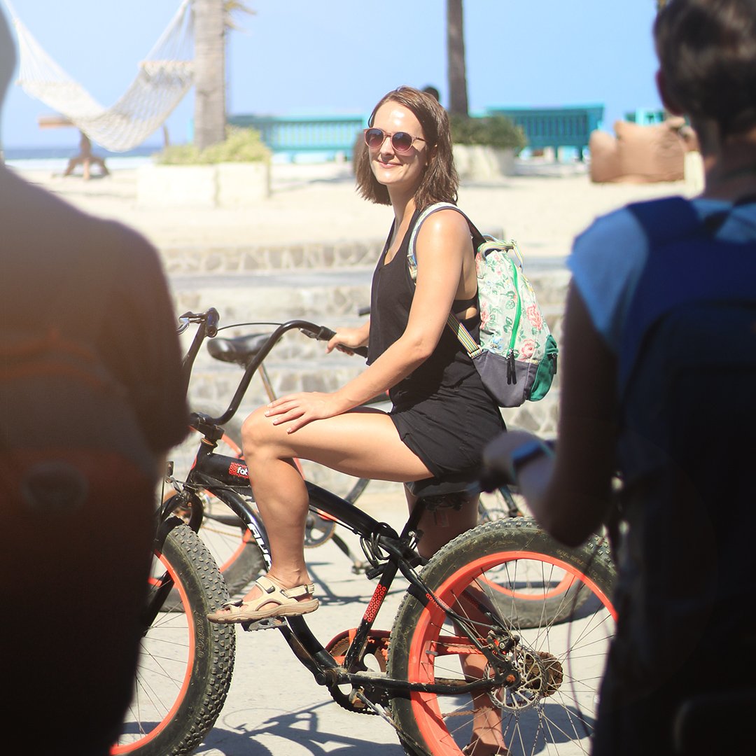 AstonGili's tweet photo. We provide bikes for overnight guests, beach bikes with wide wheels to make it suitable to ride on the sandy road https://t.co/j0g4r8DSwr