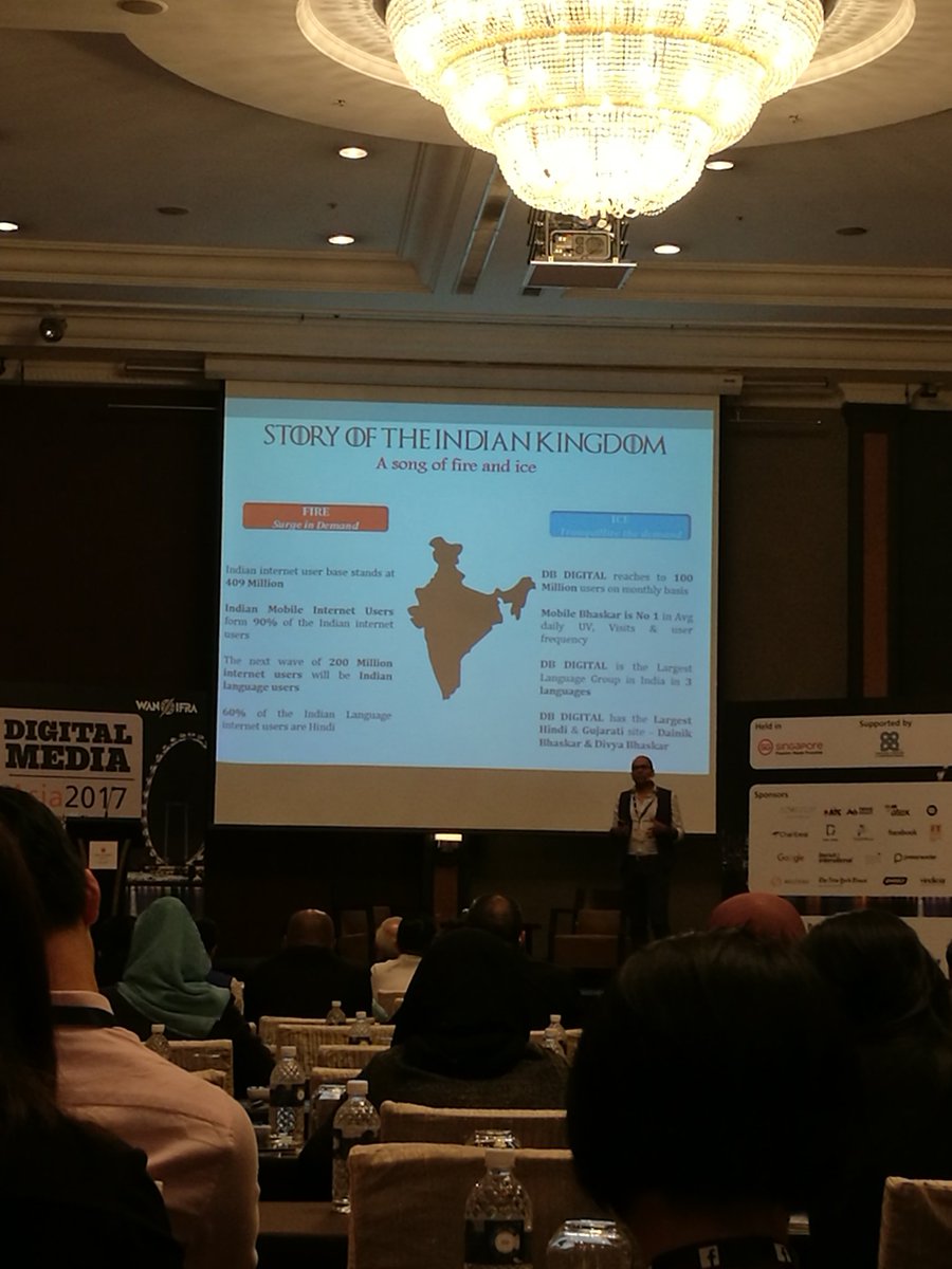 sengchit's tweet photo. Enjoying the presentation from CEO of Dainik Bhaskar Digital! #DMASG17 #GoTobsessed https://t.co/eTB9QyIApc