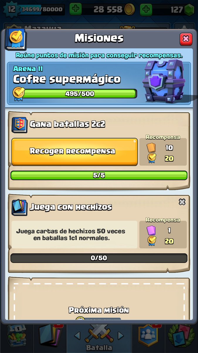 Gracias <a href="/RoyaleNeo/">選出</a> y <a href="/temoabrego/">Temo Abrego- DrBrand</a> por darse tiempo me ayudaron a reunir puntos para el cofre supermagico .. Por cierto una mierda de cofre 😂