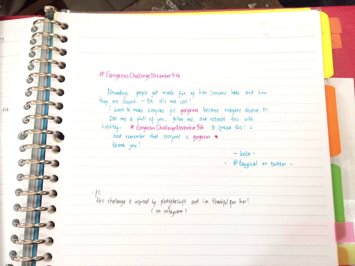 taygical's tweet photo. #GorgeousChallengeNovember5th On November 5th, I'm going to post a video of everyone's gorgeous selves to the song #Gorgeous. Check it out: https://t.co/0f2xRbuniK