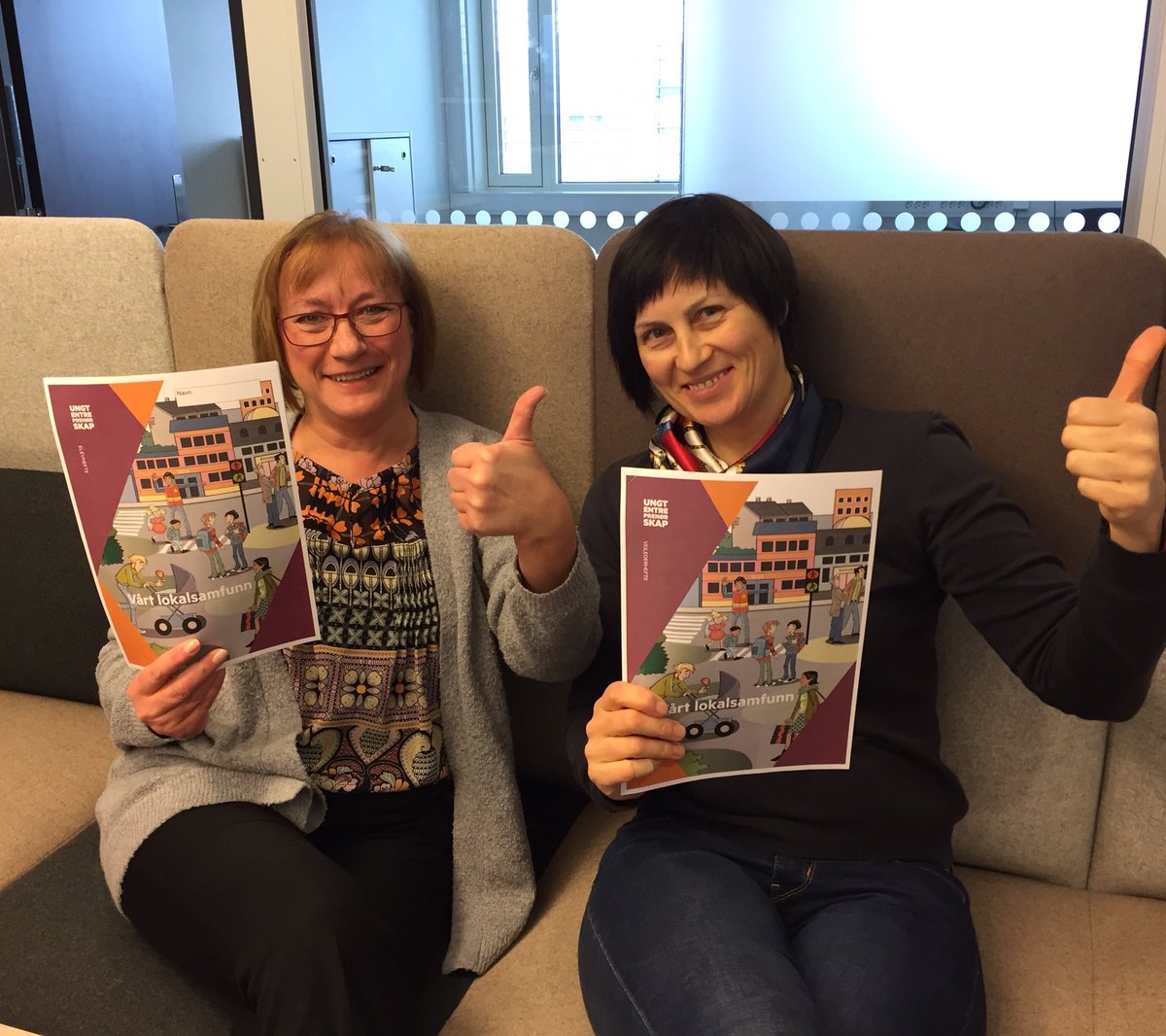 Christel og Nataliya <a href="/Skattnord/">Skatt nord</a> Alta er veiledr. i prog. #Vårtlokalsamfunn i 3 dg og i tre kl denne uka #samspill #skattenvår @Skattenmin