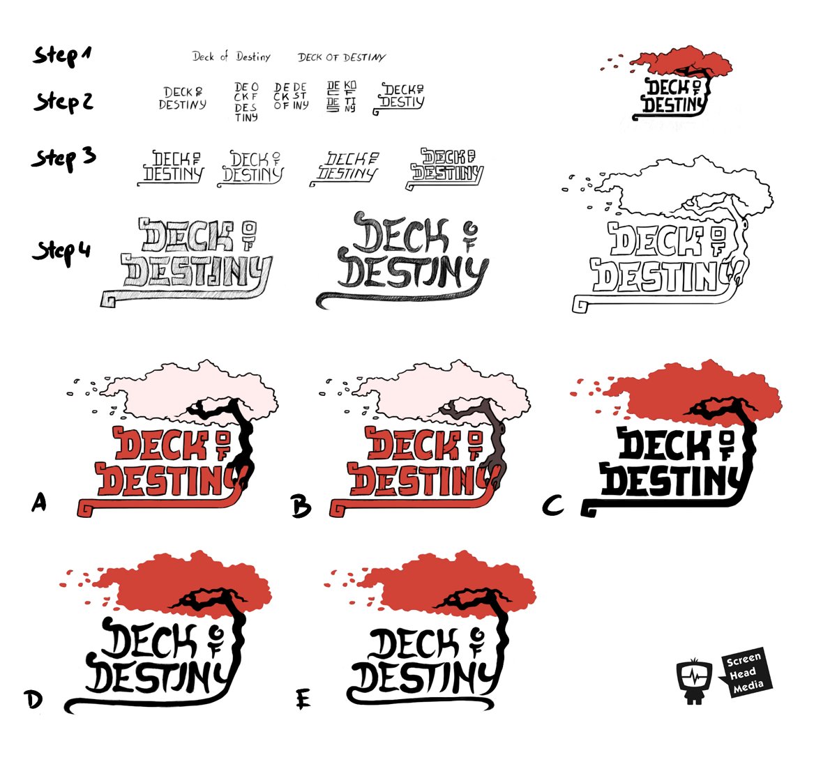 ScreenHeadMedia's tweet photo. First logo sketches for "Deck of Destiny"!
Which version do you like best?
#indiedev #indiegame #IndieGameDev #LogoDesign https://t.co/E51vrqsORt