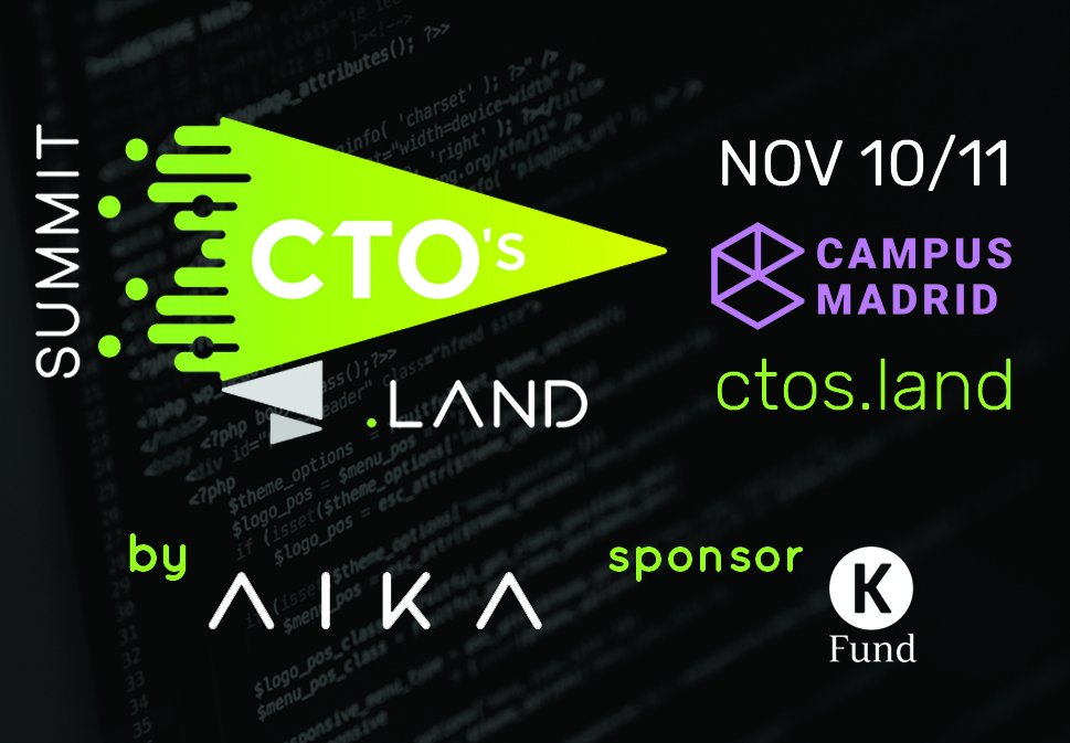 Quedan 10 días para el summit.ctos.land: CTOs🔝+ networking + aprender. Usa el código GIVEFIRST, que va con mucho amor 😍😍