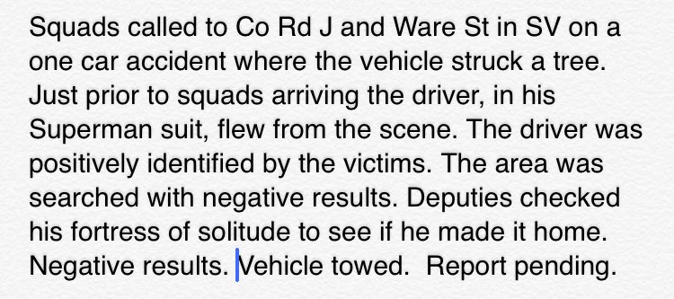 Just read roll call. Looks like I will need those kryptonite handcuffs...
#SuperheroOnTheLoose