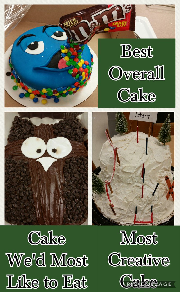 MrsPelkeySMHS's tweet photo. This semester's #bakerychef #cakecontest winners!  #sprucehspride https://t.co/W98ZUdPXwz