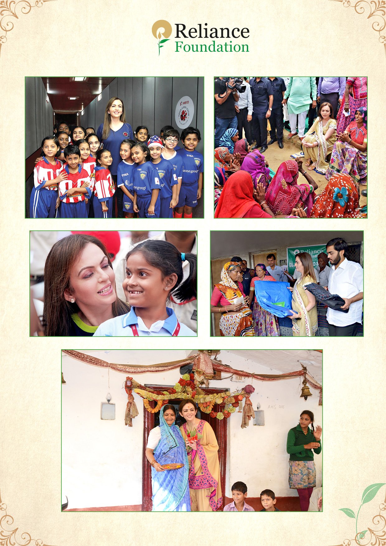  wishes our Founder and
Chairperson Smt. Nita Ambani a very Happy Birthday. 